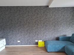 Moderne Mustertapete für ein Wohlfühl-Wohnzimmer